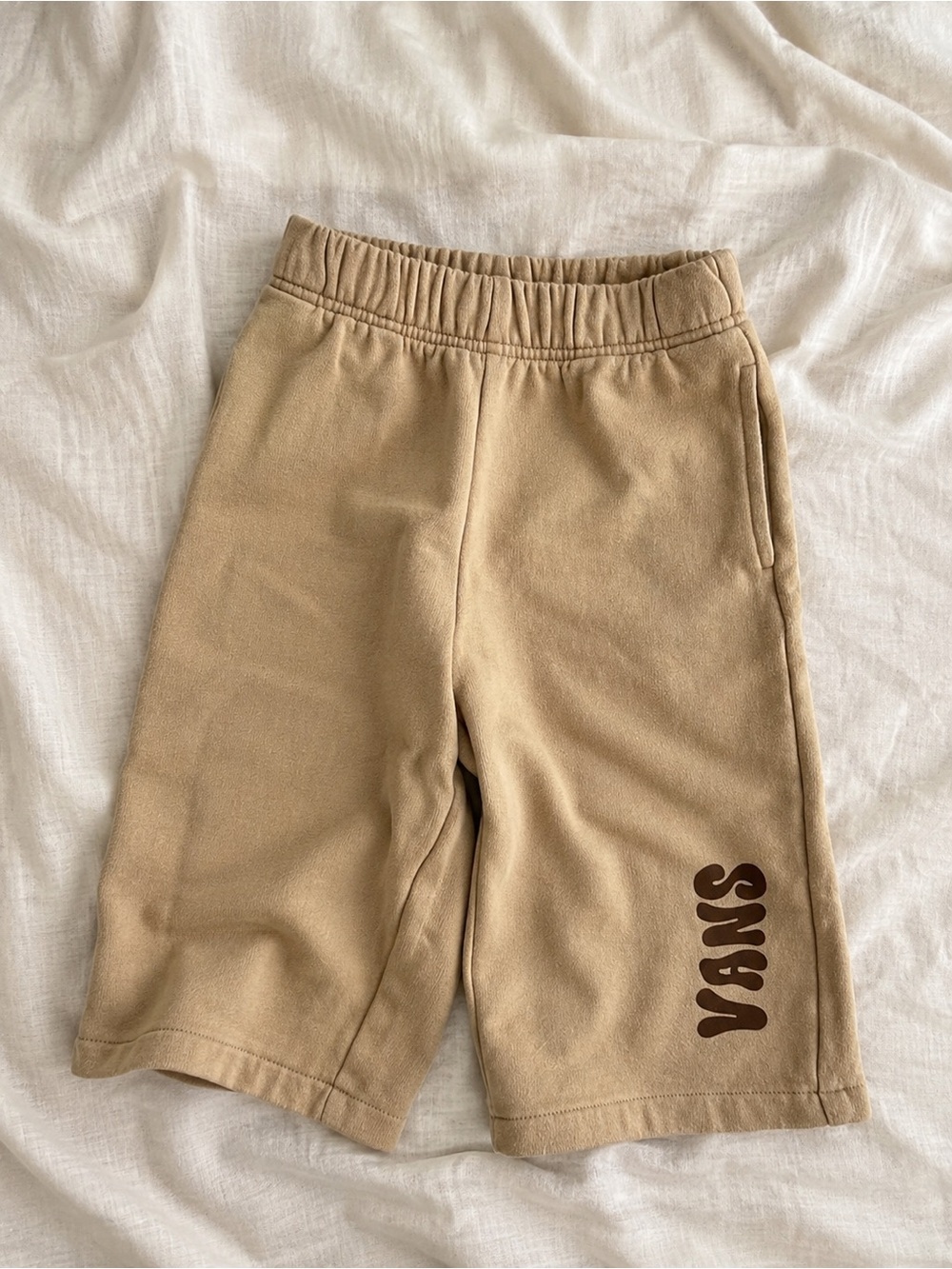 🐻 5/$15 Vans 3T Wide Leg Sweatpants Tan